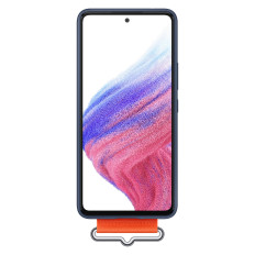 Prípadové puzdro s remeňom pre Galaxy A53 5g popruh silikónový kryt námorníctva