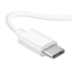 X3C slušalke v ušesu z USB-C priključkom na belem