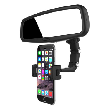 Poignée de téléphone Smartphone monté pour miroirs noirs