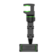 Máquina manija smartphone montada para espejo trasero negro y verde