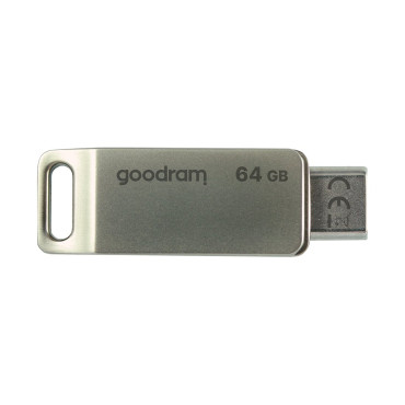 PENDRIVE 64GB Två USB 3.2 + USB-C OTG OD3 Silver