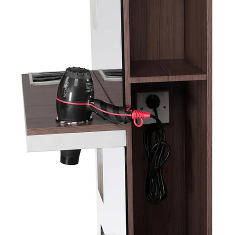 Console de coiffure Gabbiano b058 venge — vue latérale