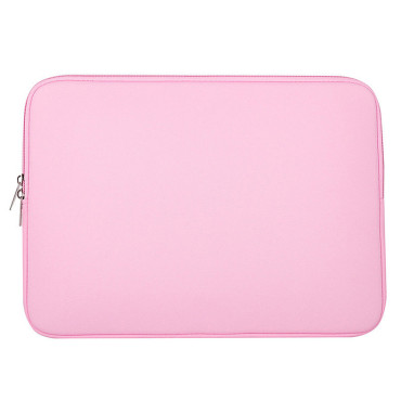 Universal påse väska bärbar dator på laptop tablett 15.6 '' rosa