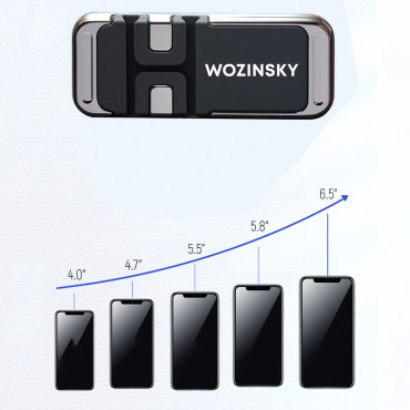 Mágneses öntapadó telefonos fogantyú fekete kábellel Szervezővel
