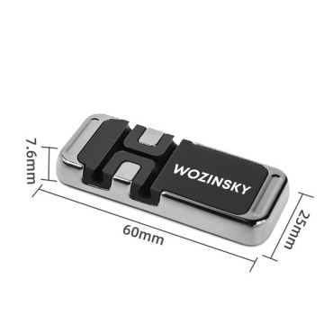 Magnetiskt självhäftande telefonhandtag med svart kablar arrangör