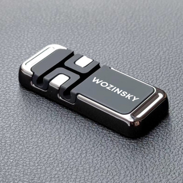 Magnetisk selvklebende telefonhåndtak med svart kabler organisator