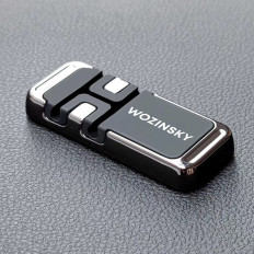 Poignée téléphonique auto-adhésive magnétique avec organisateur de câbles noirs