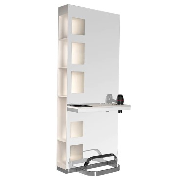 Console de coiffure Gabbiano b058 perle — vue de face