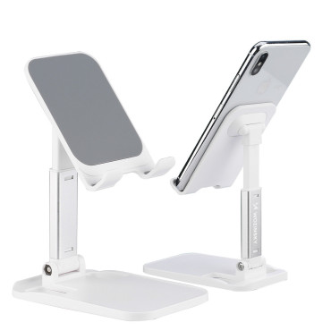 Stojan Skladací sklad na tablete 4-8 '' na bielom stole