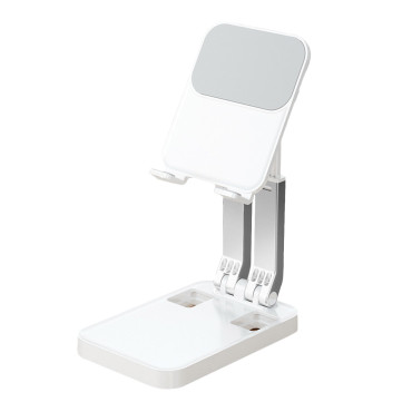 Folding Stativ for Tablet Telefon opp til 12,9 'Hvit