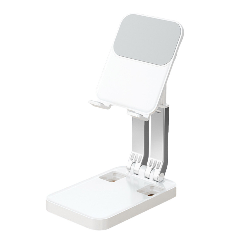 Folding Stativ for Tablet Telefon opp til 12,9 'Hvit