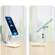 Zložljivo stojalo za tablični telefon do 12,9 '' bela