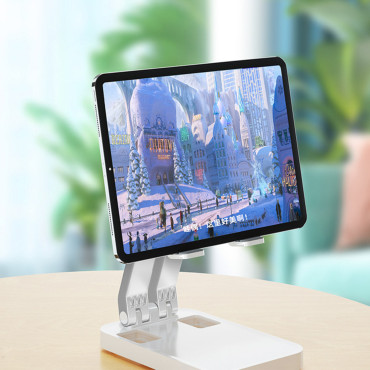 Zložljivo stojalo za tablični telefon do 12,9 '' bela