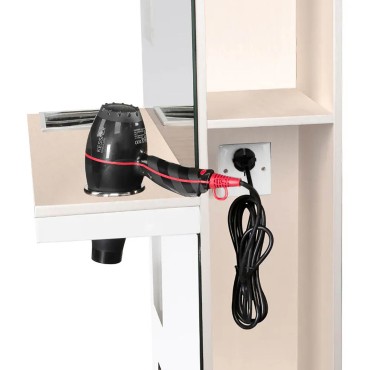 Gabbiano hairdressing console b058 pearl — side view