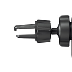 Gravitational car holder for a black checkered phone