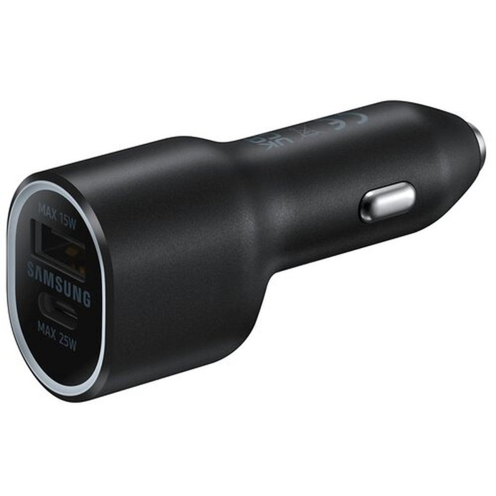 Cargador de coche para 2x USB 25W Black Lighter Slot