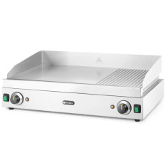 Plaque de cuisson grill Profi Line lisse-striée double pour un fonctionnement continu 3500W - Hendi 203163