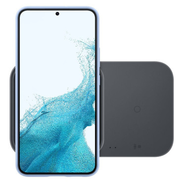 Carregador de Indução para dois dispositivos duplos 15W Preto