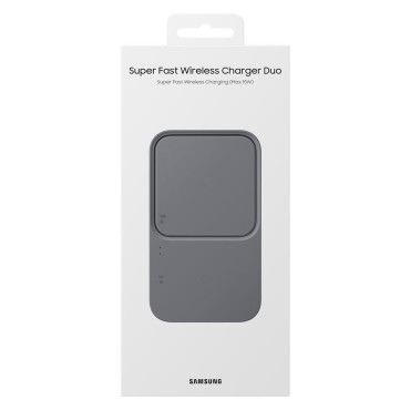Carregador de Indução para dois dispositivos duplos 15W Preto