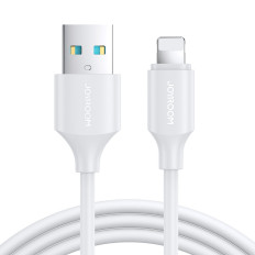Flexible durable USB cable - iPhone for loading and data transmission 1M white