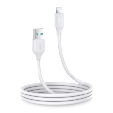 Fleksibilen trpežen USB kabel - iPhone za nakladanje in prenos podatkov 1m bela