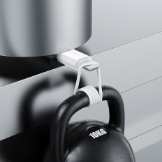 Fleksibilen trpežen USB kabel - iPhone za nakladanje in prenos podatkov 1m bela