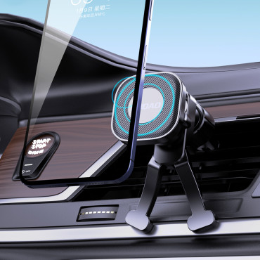 Magnētiskais auto turētājs F6PRO uz ventilācijas rūtainā rūtainā
