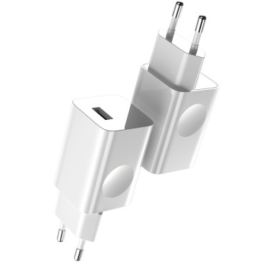 Tīkla lādētāja strāvas adapteris USB Quick Charge 3.0 White Cable