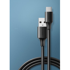 USB kabelový kabel - USB-C 2A 0.5m Černá