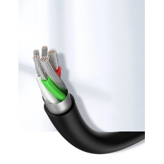 Kábel USB - USB-C 2A 0.5m Čierna