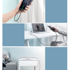 USB-kabelkabel - USB-C 2a 0.5m svart