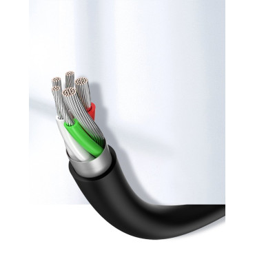 Kabeļu USB kabelis - USB-C 2A 2m melns