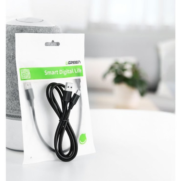Kabeļu USB kabelis - USB-C 3A 3M melns