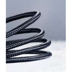 2in1 Kabeldraht in einem starken USB-Kleber - MicroUSB + USB-C 1M 2.4A schwarz