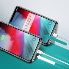 Káblový drôt pre iPhone MFI USB-C - Lightning 20W 3A 1M Biela