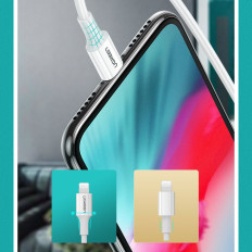 Kabelska žica za iPhone MFI USB-C - Lightning 20W 3A 1M bela