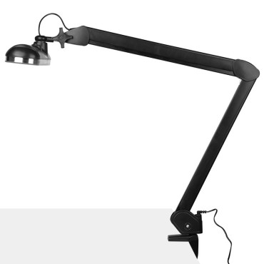Lámpara de trabajo LED Elegant 801-tl con tornillo de banco, intensidad y color ajustables — vista lateral