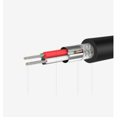 Externt ljudkort USB-adapter - 3,5 mm Mini Jack med volymjusterbar 15cm svart