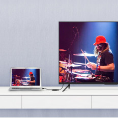 Adaptér jednosměrný adaptér s DisplayPort (Muž) na HDMI (Žena) 1080p 60Hz 12bitová černá