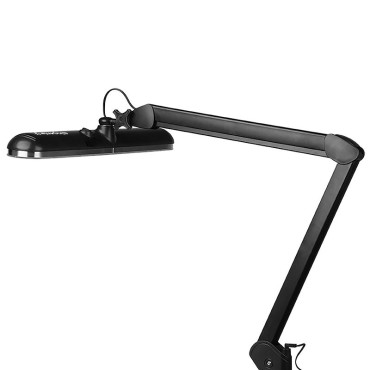 Elegant 801-tl LED-werklamp met bankschroef - regelbare intensiteit en kleur — zijaanzicht