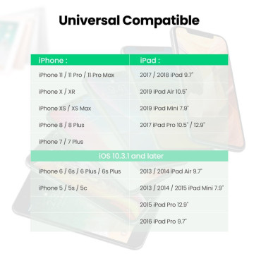 AUX audio kaabel iPhone MFI välk - 3,5 mmmini pesa 1m hall