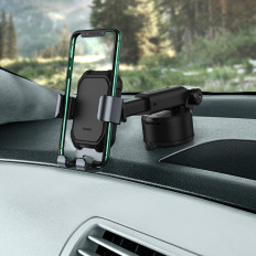 Porte-voiture pour la gravité télescopique télescopique sur la fenêtre de distribution de fenêtre Noir