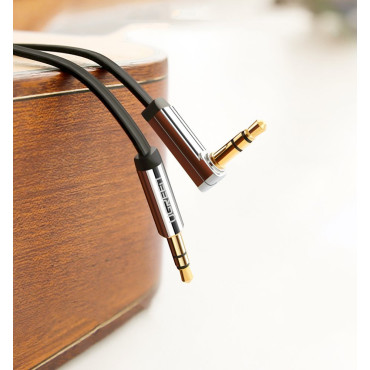AUX Angel kábel kábel AUX 3.5mm minijack 0.5m Čierna