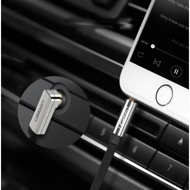 AUX Angel kábel kábel AUX 3.5mm minijack 0.5m Čierna