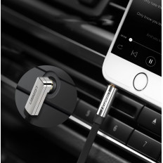 Aux Angel kabel kabel Aux 3.5mm minijack 0.5m Černá