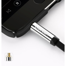 AUX angel kabel kabel aux 3.5mm minijack 0.5m zwart