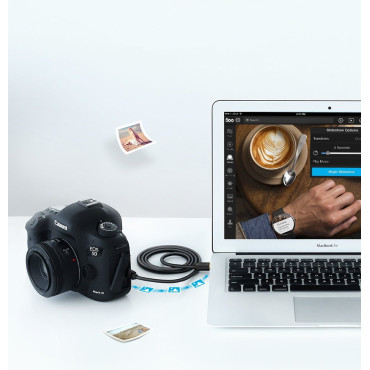 Kaablikanteeritud kaabel USB adapter - Miniusb 480 Mbps 2m must