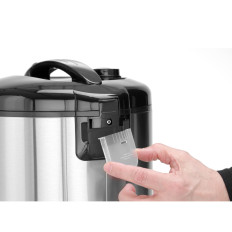 Elektrische potapparaat voor het koken van rijst met een stoomfunctie van 1.8L 700W - Hendi 240410