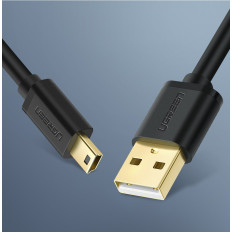 Kaablikanteeritud kaabel USB adapter - Miniusb 480 Mbps 2m must