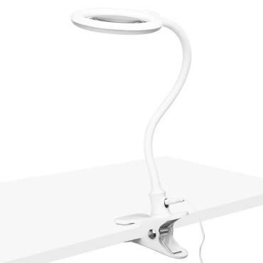 Elegante 2014-2r Lâmpada de Aumento 5D com 60 LEDs SMD, Base e Clipe